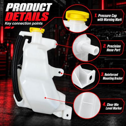 603-630 Coolant Reservoir for Dodge Durango Jeep Grand Cherokee - size: 603-630