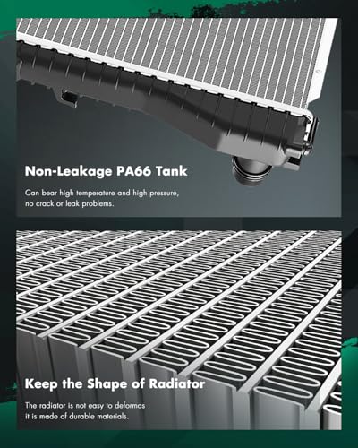 SCITOO Radiator Car compatible with 525i 528i 530i 540i 545i 740i 740iL M5 - size: 2284