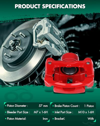 SCITOO 2PCS 19B2698 19B2699 Front Driver & Passenger Side Brake Calipers - size: Front[19B2698 & 19B2699]