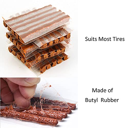 50 Pcs Tire Plugs, The Strings of Tire Repair Kit, Tire Patch Plugs, Plugs to Fix A Flat, Suits Car, ATV, UTV, Motorcycle, Wheelbarrow - size: 50