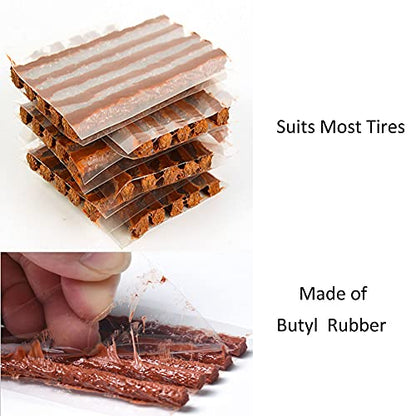 50 Pcs Tire Plugs, The Strings of Tire Repair Kit, Tire Patch Plugs, Plugs to Fix A Flat, Suits Car, ATV, UTV, Motorcycle, Wheelbarrow - size: 50
