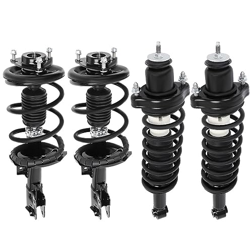 Front and Rear Pair Strut & Coil Spring Assembly Fit 2008-2010 for Mitsubishi Lancer Replace Struts Complete Assembly for 172508 172355/1331665R 172356/1331665L