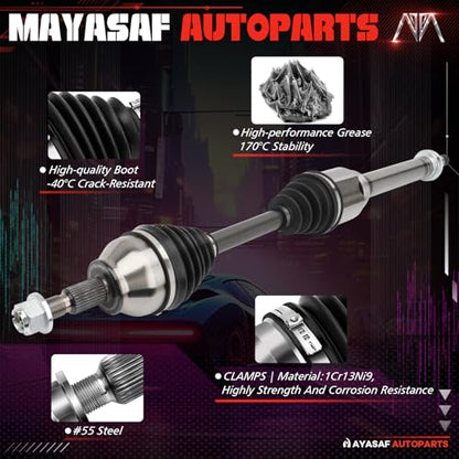 66-2308 Front CV Axle Shaft Assembly - size: 66-2308