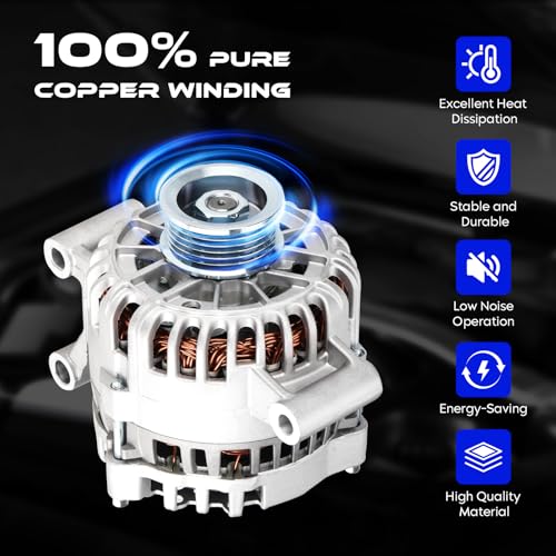 8259 New Alternator V6 3.0L for Ford Escape & Mazda Tribute 2001-2004, 110A
