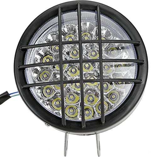 FVRITO 12V LED Front Head Light Lamp for 110cc 125cc 150cc 200cc 250cc TaoTao Coolster Roketa Yamoto Vitacci JCL Kazuma Peace RPS ICEbear Apollo Sej BULL KXD FARM Sunl Kandi ATV Quad 4 Wheeler Go Kart