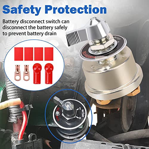 FEITON 300A Battery Disconnect Switch with Faceplate, 12-48V - color: 300A