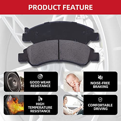 Rear Brake Pads Ceramic Set Replacement For Gmc Acadia Envoy Chevy Traverse SSR - D883 - style: D883