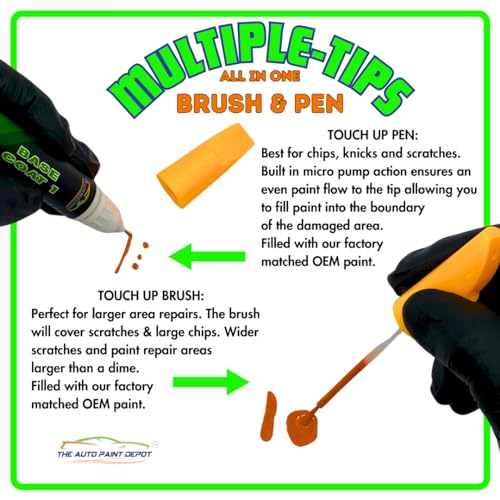 Auto Paint Depot Touch Up Paint - High Gloss Clear Coat -Made in The USA (.5 oz Multi-Pen)