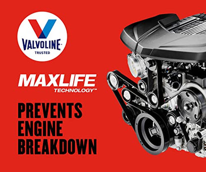 Valvoline High Mileage with MaxLife Technology SAE 10W-30 Synthetic Blend Motor Oil 5 QT, Case of 3 (Packaging May Vary) - size: 5 qt (Pack of 3), style: High Mileage