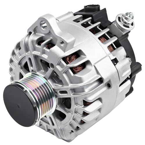 New Alternator Fit for L4 2.5L Nissan 2007-2012 Altima, 2007-2012 Sentra, 2011-2013 Rogue, 2014 2015 Rogue Select, Replacement for 11258, 23100-JA02A, TG12C032, AVA0074, TG12S217, 11258N