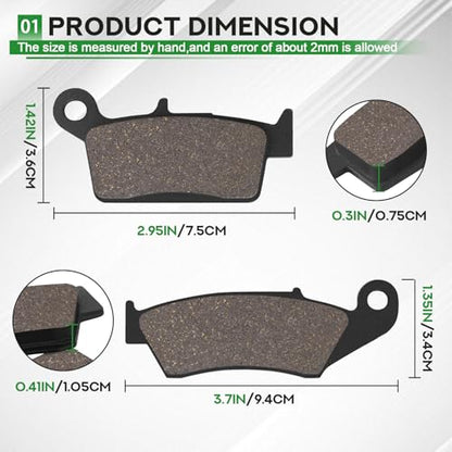 Brake Pads for Suzuki DRZ400 2000-2009 DRZ400SM 2005-2009