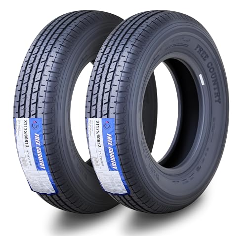 Free Country Premium Trailer Tires ST175/80R13 8PR LRD 97N w/Scuff Guard,S2 - size: 175/80R13 8PR