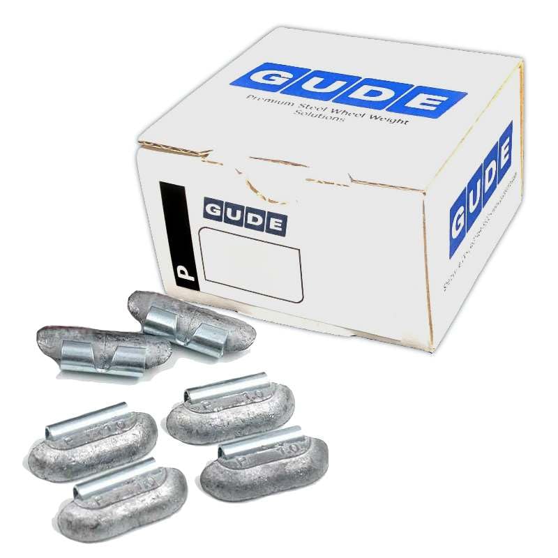 Generic GUDE Tire Wheel Weights REG P Type (Fe) Coated Steel Spring Steel Clip On - Choose Size - 25 Pack (1 oz) - size: 1 oz