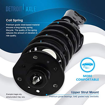 Detroit Axle - Front Struts + Lower Control Arms w/Ball Joint Replacement - size: 4CQ2501373/Big Kit