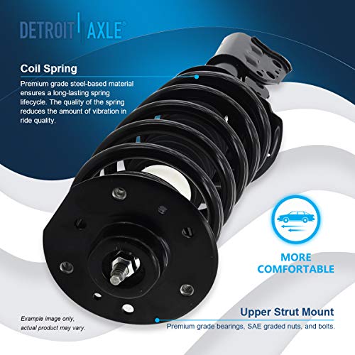 Detroit Axle - Front Struts + Lower Control Arms w/Ball Joint Replacement - size: 4CQ2501373/Big Kit