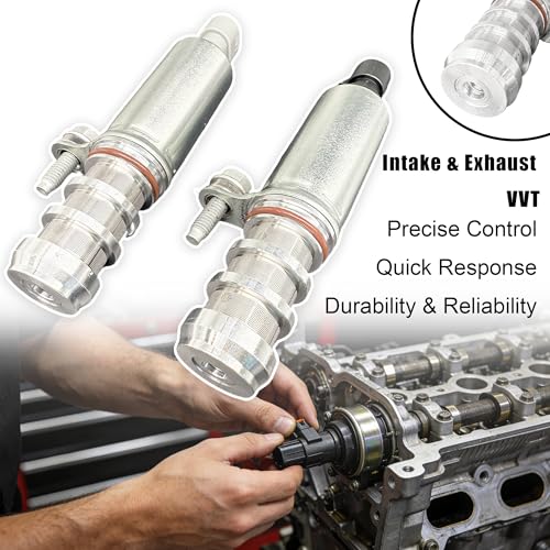12655421 12655420 Intake & Exhaust Camshaft Position Actuator Solenoid Valve Kit Compatible with GMC Terrain, Saturn Sky/Aura, Pontiac G5/G4/G6, Chevy Cobalt/HHR/Malibu -Replaces 917215 917216