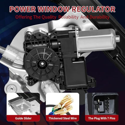 748-974 Front Driver Left Side (7 Pins) Power Window Regulator