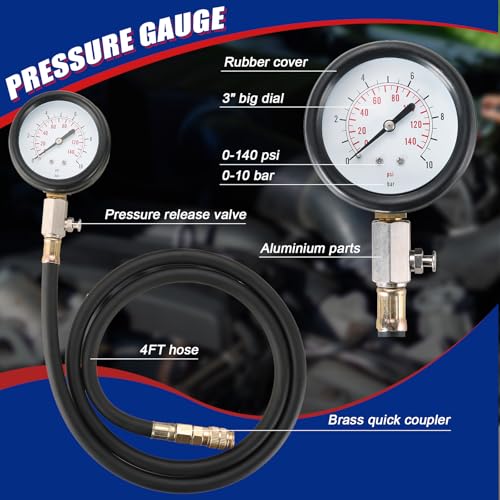 NYXOVA Oil Pressure Tester Kit, Oil Pressure Gauge Tool