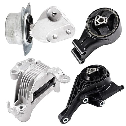 Engine Motor and Trans Mounts Compatible with Chevrolet Malibu 2013-2015 2.5L, Replace OE A5502 A5711 A5501, EM-3196 EM-4128 EM-3194, 13346302, Set of 4 - size: 2013-2015 Chevrolet Malibu 2.5L
