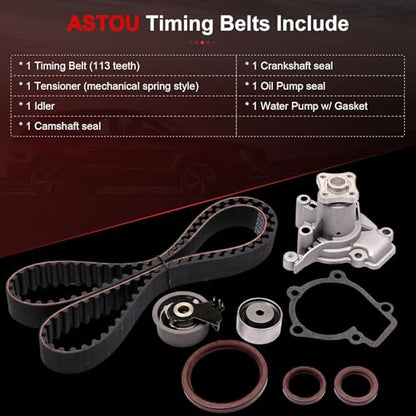 Timing Belt Kit w/Water Pump for 2006-2012 for Hyundai for Elantra 2.0L
