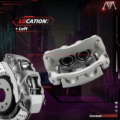 19B2830 Front Left Driver Side Disc Brake Caliper Assembly - color: 19B2830 Front Left