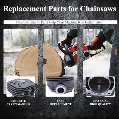NIKASIL PLATED Cylinder Piston Bearing Gasket 50mm Kit Fit HUSQVARNA 365 371 372 XP 362 Chainsaw 2 Stroke Engine Motor Parts