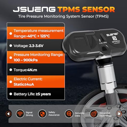 TPMS Sensors,315Mhz set of 4 Tire Pressure Monitor System for Lexus Toyota - size: 9L3Z1A189A