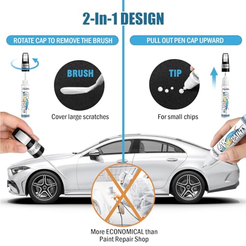 White Touch Up Paint - color: pure white, style: For subaru