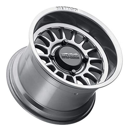 Method Race Wheels 411 Gloss Titanium 15x7" 4x136", 13mm offset 4.5" Backspace, MR41157047843 - color: Gloss Titanium, size: 15x7 inches