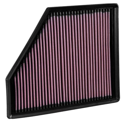 K&N High-Flow Original Lifetime Engine Air Filter: Increase Power: Premium, Washable: Compatible with 2016-2024 Chevrolet: Camaro, SS, ZL1, 33-5047