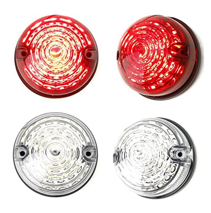 iJDMTOY Universal Flush Mount LED Marker Lights For Car/Truck/Motorcycle - style: Clear Lens