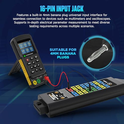 OBD2 Breakout Box, OBDII Protocol Detector with 16-Pin Full Connection,120Ω CAN Resistor, 4mm Banana Jack Multi-Function Jumper for Automotive Diagnostics, ECU Testing,Power Ground Monitoring - style: OBD2 Breakout Box(Premium Version)