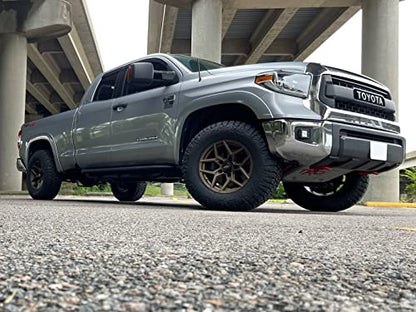 RockTrix RT105 18x9 Off-Road Wheels compatible with Toyota Tundra 2007-2021, Matte Bronze 5x150 Rims +12mm Offset for 33-35 Inch Tire Clearance, Fits Sequoia, Land Cruiser, And Fits Lexus LX570 - color: Matte Bronze, size: 18x9 +12mm offset