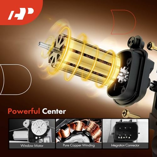 A-Premium Front Driver Side Power Window Regulator with Motor (6-Pin)