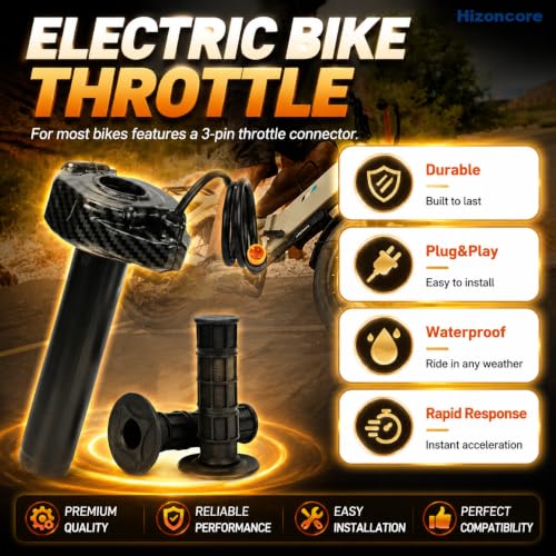 Full Twist Throttle for Macfox, Surron Throttle Grip for HappyRun Qlife - color: Charcoal