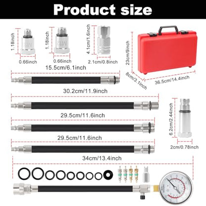 Petrol Compression Test Kit, Engine Compression Tester,2-3/4