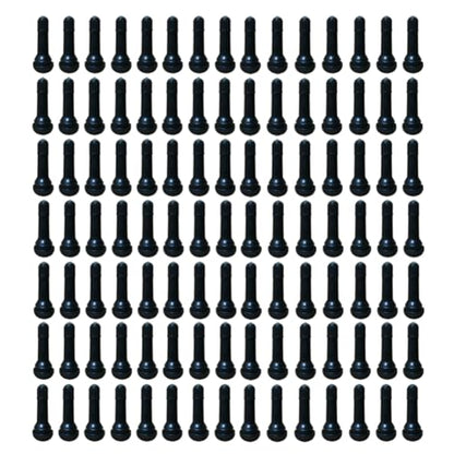120Pcs TR414 Tubeless Valve Stems, Black Rubber Snap-in Valves Tubeless Tire Valve Stems Replacement for Tubeless 0.453 inches Rim Holes on Standard Auto Tires - size: TR414-120pcs