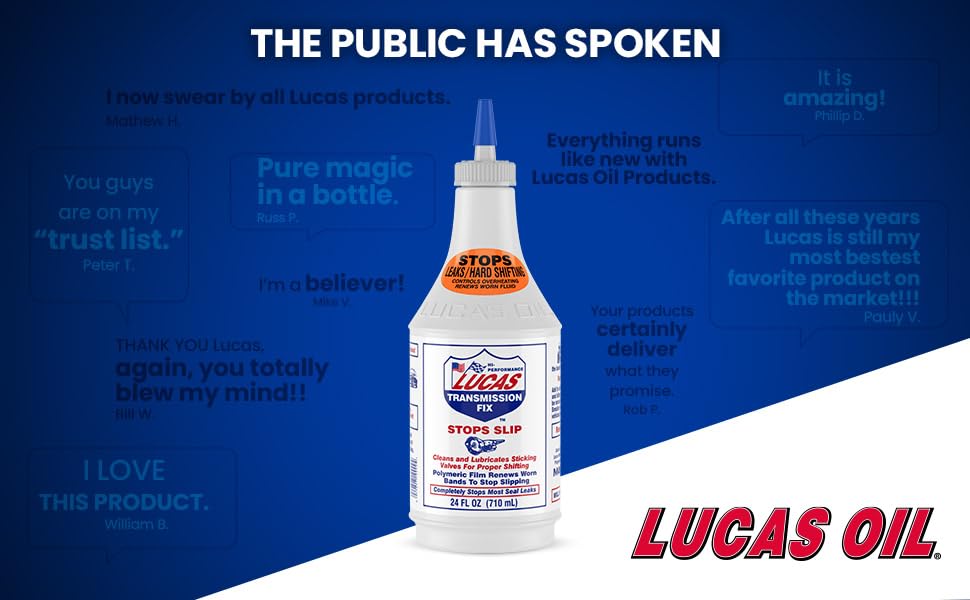 Lucas Oil Transmission Fix,Bottle,Red,12 oz. 10009 - 1 Each