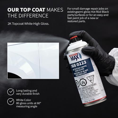 SprayMax 2K Topcoat High Gloss White | 2K High Gloss White Spray Paint