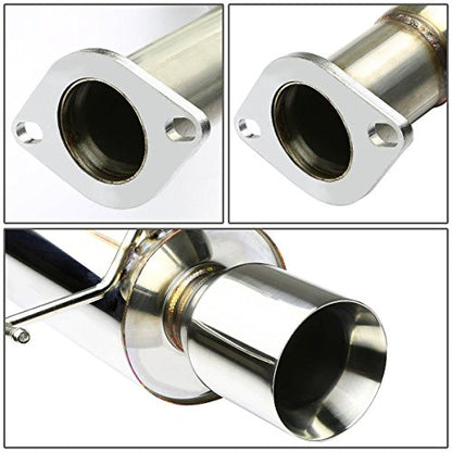 DNA MOTORING CBE-IS300-NRT Stainless Steel Cat Back Exhaust System [Compatible with 01-05 IS300 Altezza XE10] - style: 14mm Double Walled