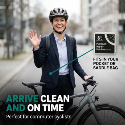 VeloChampion Self Adhesive Bike Tire Repair Kit & Optional Tire Levers - size: 10 Patches