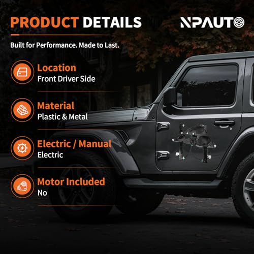 Front Left Power Window Regulator with Panel Without Motor for Expedition - style: Front Driver Side