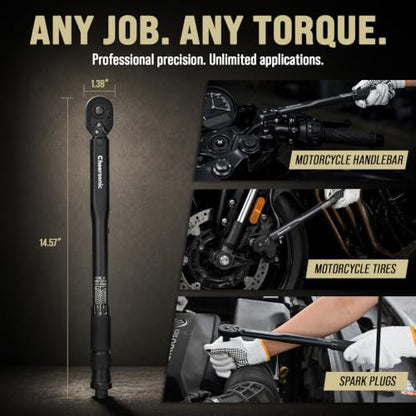3/8 Torque Wrench 10-80 Ft-Lb, Click Torque Wrench 3/8 Drive - size: 3/8"DR. 10~80 FT-LB