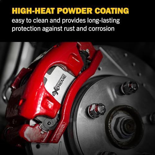 PowerStop Front Red Powder Coated Brake Caliper Pair for Acura ILX 2013-15 |Honda Accord 2003-17 |Civic 2013-21 |CR-Z 2016 |Fit 2013-14 - High-Temp Brake Caliper Upgrade, S2660