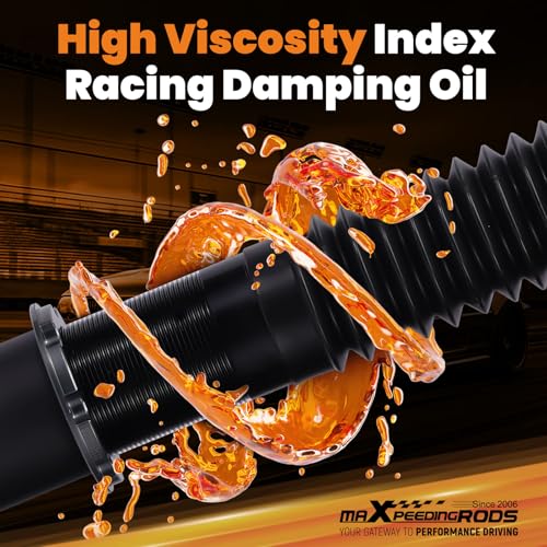 maXpeedingrods Coilover for Honda Civic 2012-2015 FG3 FB2, 24 Levels Damper Adjustable Coilovers Suspension Kit, Height Adjustable Shock Absorber Struts, T7 Upgrade Racing Series Lowering Kit, Black - style: Civic 2012-2015