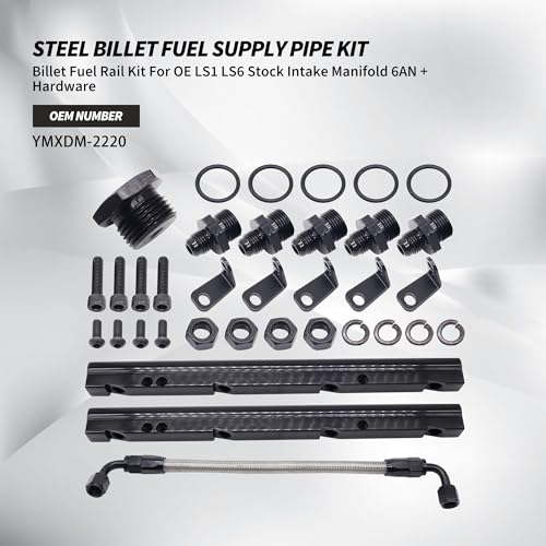 Billet Fuel Rail Kit Fits LS1 LS6 Intake Manifold 6AN W/Hardware
