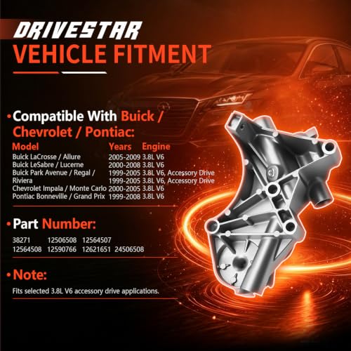 38271 Belt Tensioner w/Pulley for Buick LaCrosse Chevy Impala - size: 38271