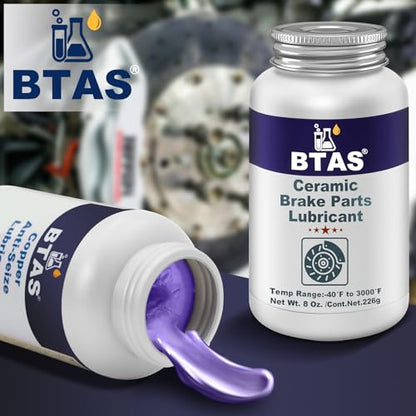 BTAS Silicone Brake Parts Lubricant, Pad, Caliper Slide Pin Lube Grease 8oz - size: 8 oz