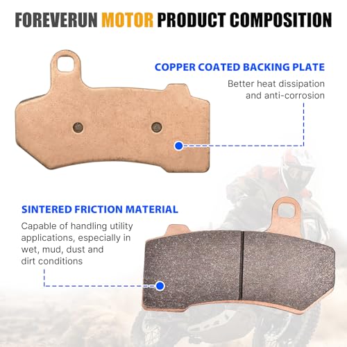 Front Rear Sintered Brake Pads Fits Harley FLHX Street Glide