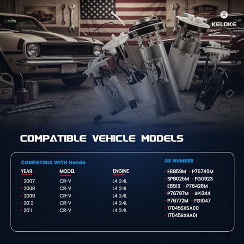 KELOKE Electric Fuel Pump Module Assembly Compatible with Honda - color: E8859M